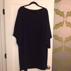 Tahari Asymmetrical cape dress